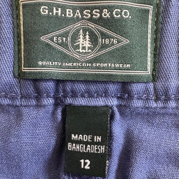 G.H. Bass & Co. Ladies' Chino Ankle Pants, Blue, Size 12, NWT - Picture 9 of 16